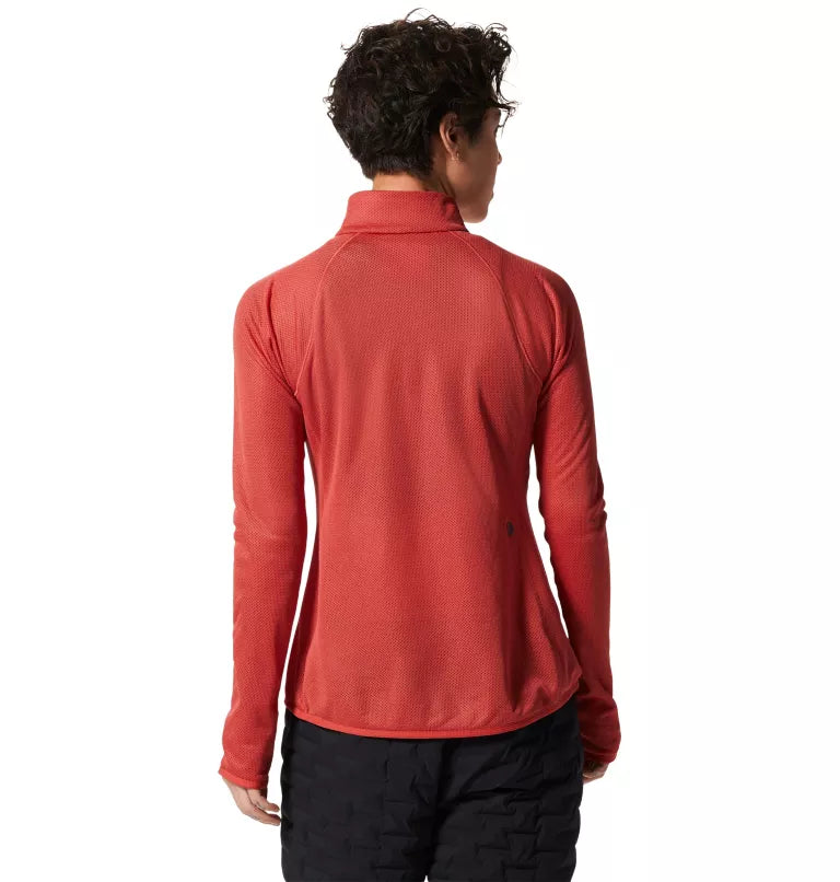 Mountain Hardwear Women's AirMesh 1/2 Zip Pullover - Calla - XL - Sportandleisure.com