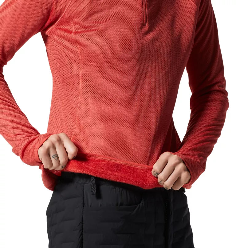 Mountain Hardwear Women's AirMesh 1/2 Zip Pullover - Calla - XL - Sportandleisure.com