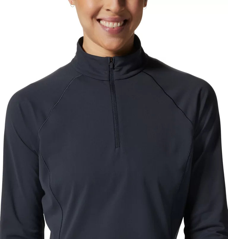 Mountain Hardwear Mountain Stretch Half Zip - Female - Black - XS - Sportandleisure.com