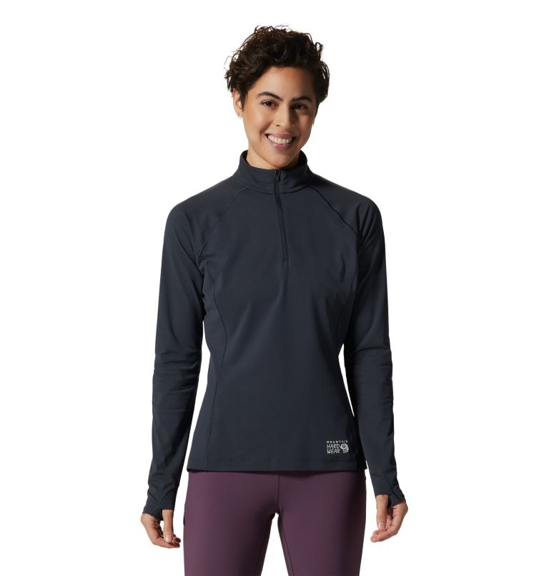 Mountain Hardwear Mountain Stretch Half Zip - Female - Black - XS - Sportandleisure.com