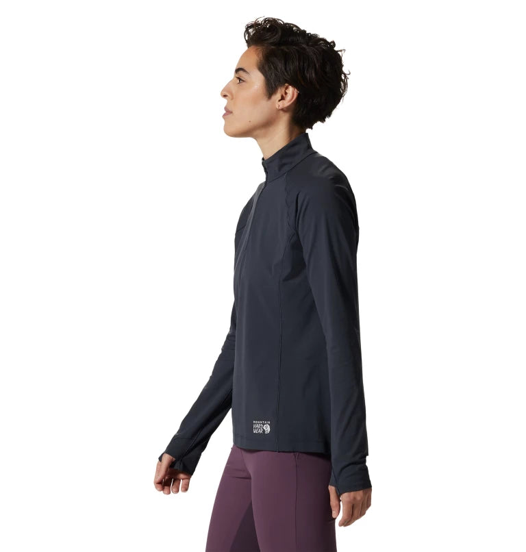 Mountain Hardwear Mountain Stretch Half Zip - Female - Black - XS - Sportandleisure.com
