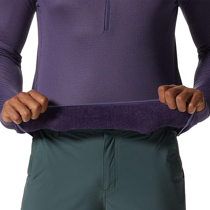 Mountain Hardwear Men's Airmesh 1/2 Zip - Allium - Small - Sportandleisure.com