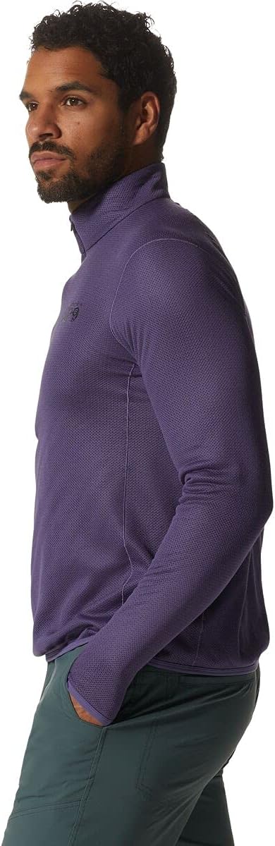 Mountain Hardwear Men's Airmesh 1/2 Zip - Allium - Small - Sportandleisure.com