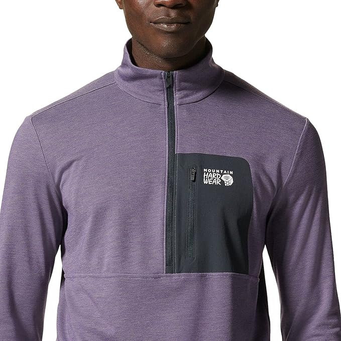 Mountain Hardwear Men's Rogue Pursuit 1/4 Zip Pullover - Allium - Sportandleisure.com