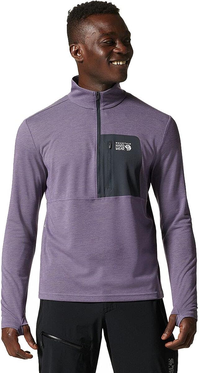 Mountain Hardwear Men's Rogue Pursuit 1/4 Zip Pullover - Allium - Sportandleisure.com