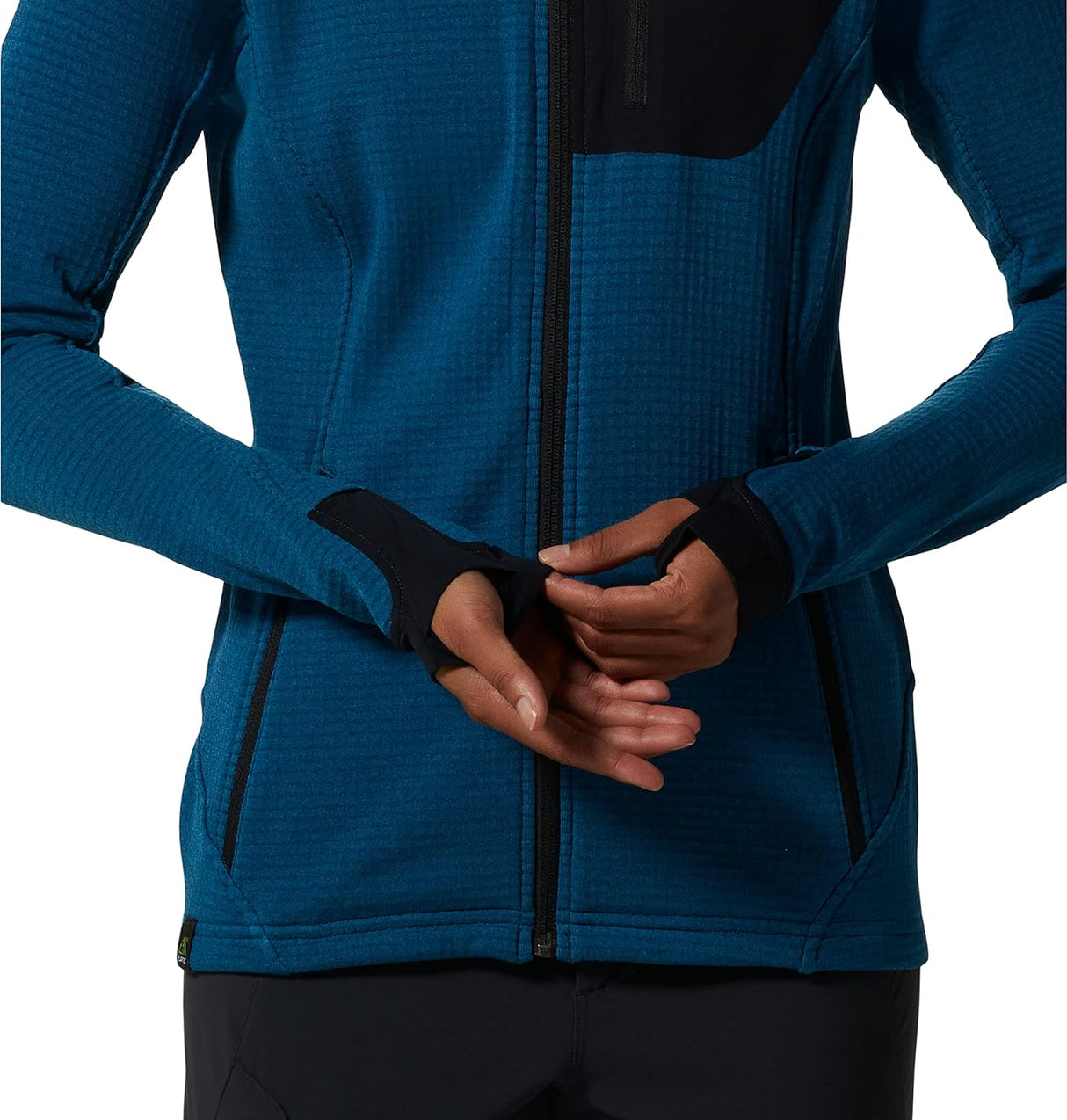 Mountain Hardware Women's Polartec Power Grid Full Zip Hoody - Vinson Blue - Sportandleisure.com