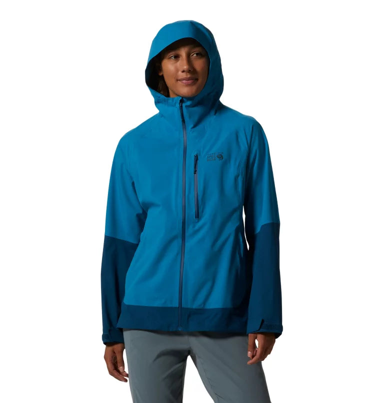 Mountain Hardwear Stretch Ozonic Jacket - Female - Vinson Blue - Medium - Sportandleisure.com