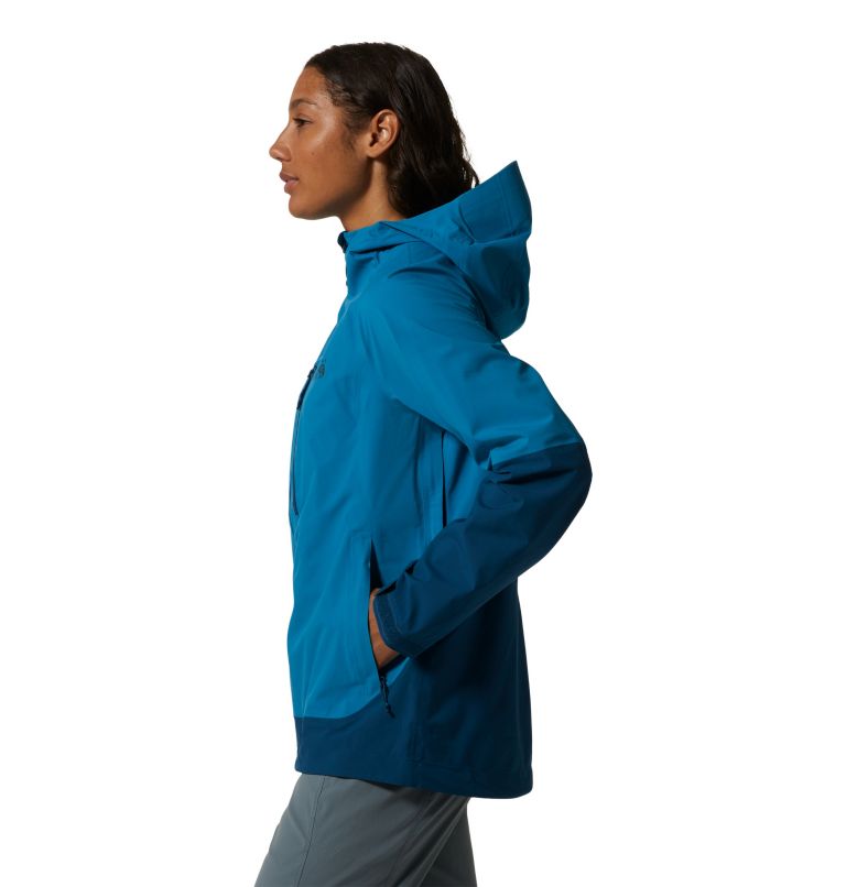 Mountain Hardwear Stretch Ozonic Jacket - Female - Vinson Blue - Medium - Sportandleisure.com