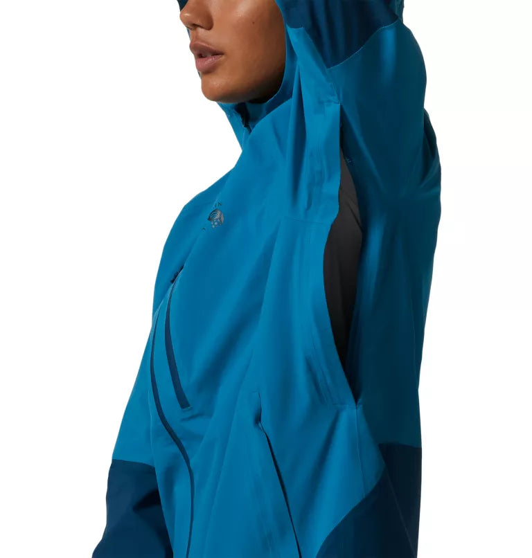 Mountain Hardwear Stretch Ozonic Jacket - Female - Vinson Blue - Medium - Sportandleisure.com