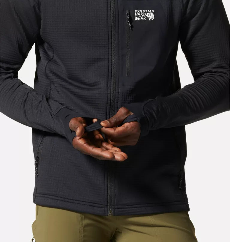 Mountain Hardwear Men's Polartec Power Grid Full Zip Hoody - Sportandleisure.com