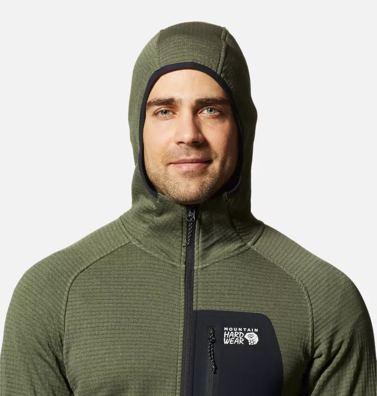 Mountain Hardwear Men's Polartec Power Grid Full Zip Hoody - Sportandleisure.com