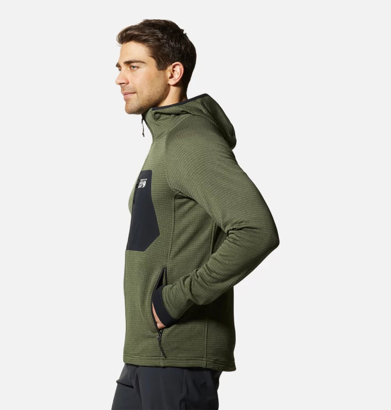 Mountain Hardwear Men's Polartec Power Grid Full Zip Hoody - Sportandleisure.com