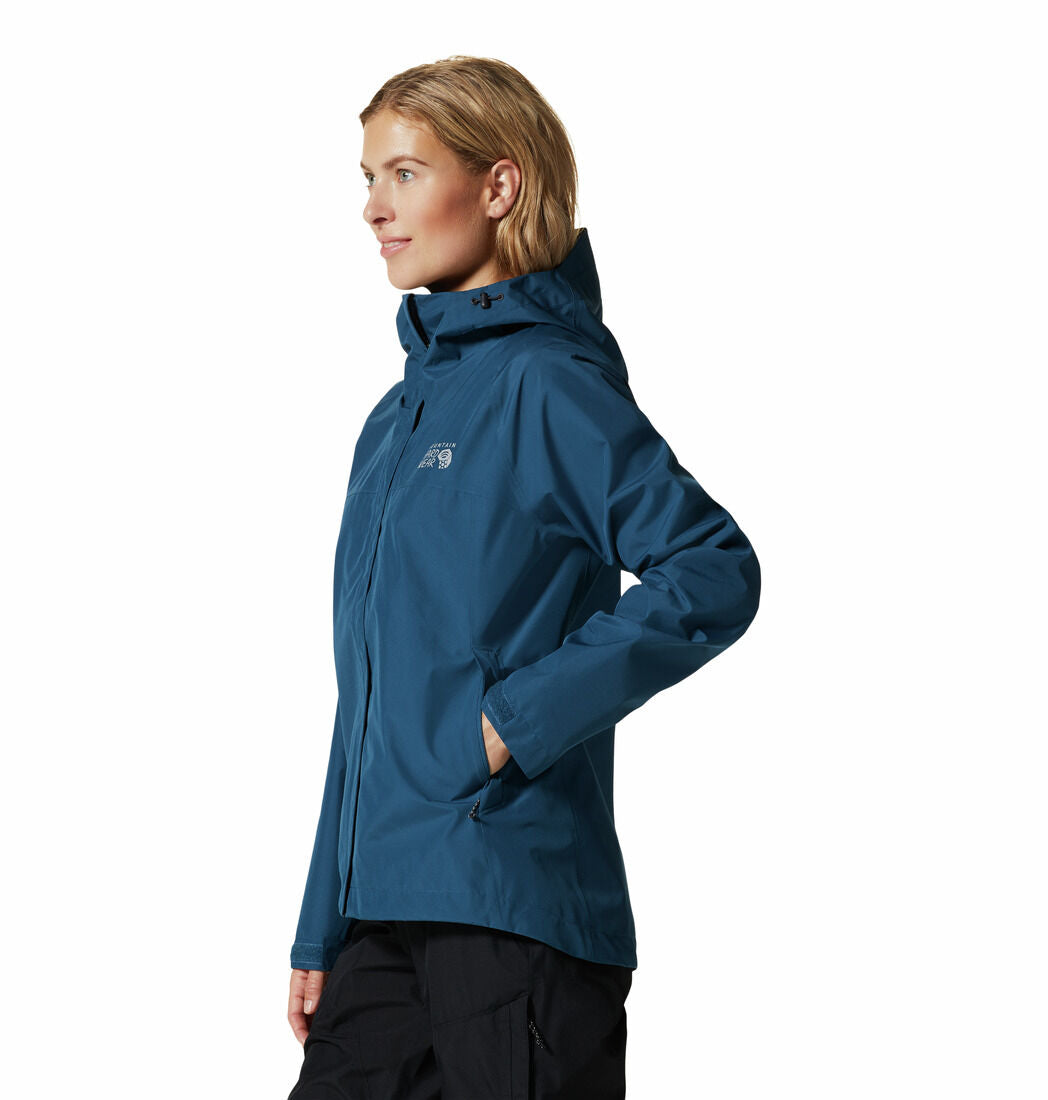 Mountain Hardwear Women's Exposure 2 Gore-Tex Paclite Jacket - Caspian - XL - Sportandleisure.com