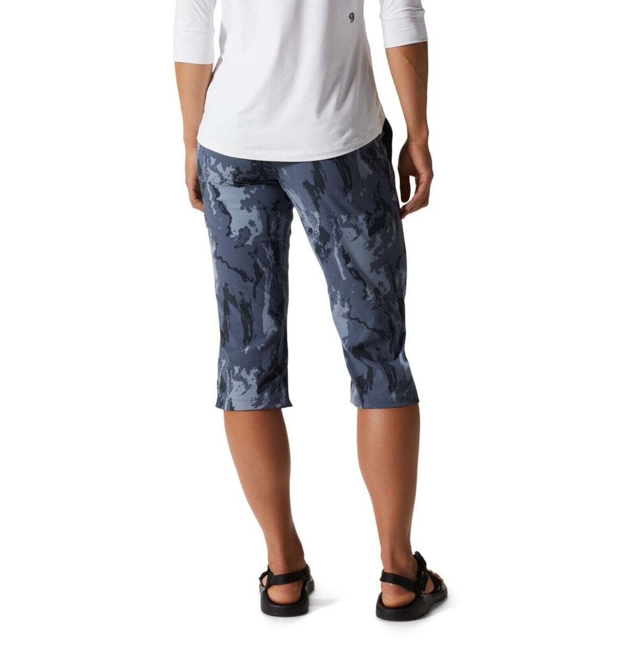 Mountain Hardwear Women's Dynama 2 Capri - Blue Slate Crag Camo Print - Small - Sportandleisure.com