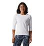 Mountain Hardwear Women's Crater Lake 3/4 Crew T-shirt - Fogbank - Small - Sportandleisure.com