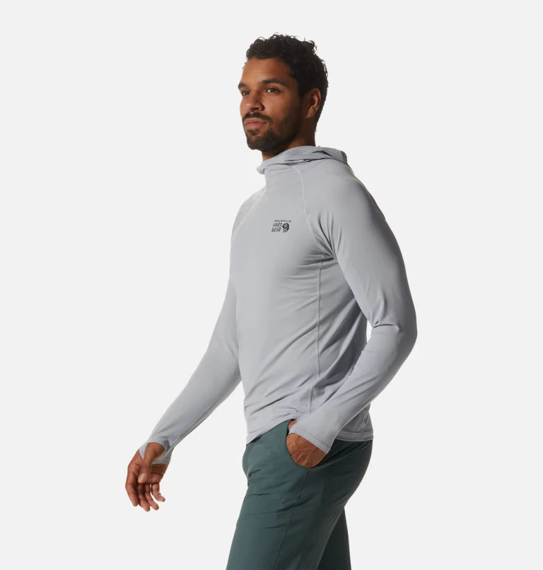 Mountain Hardwear Men's Crater Lake Long Sleeve Hoody - Glacial - XL - Sportandleisure.com