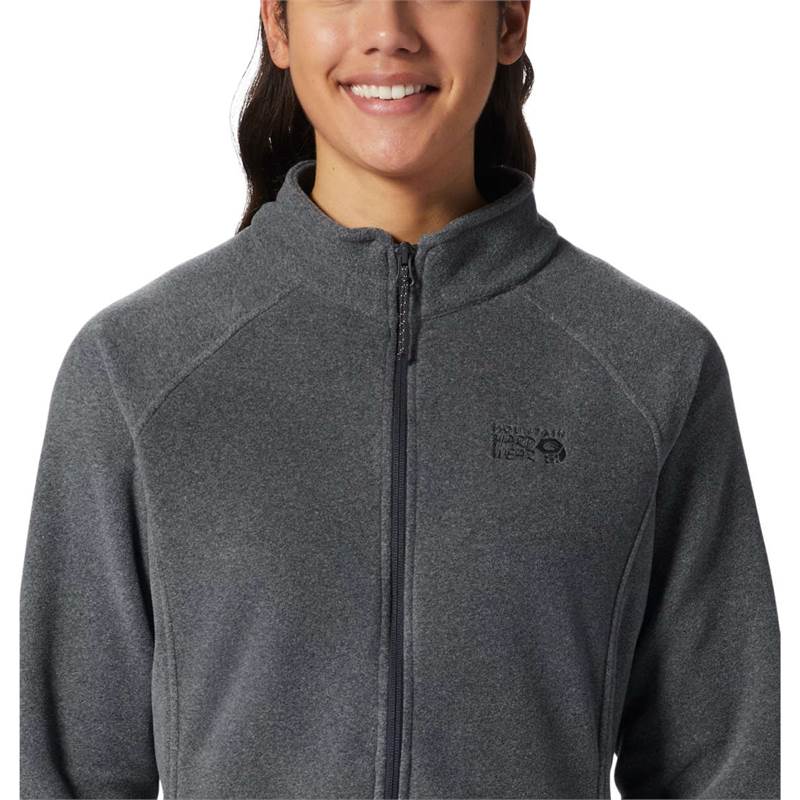 Mountain Hardwear Women's Polartec Microfleece Full Zip Jacket - Grey Heather - Sportandleisure.com