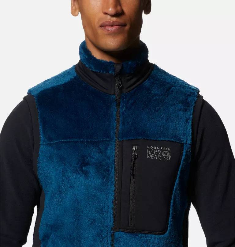 Mountain Hardwear Men's Polartec High Loft Vest - Dark Caspian - Large - Sportandleisure.com