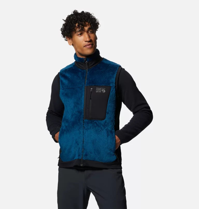 Mountain Hardwear Men's Polartec High Loft Vest - Dark Caspian - Large - Sportandleisure.com
