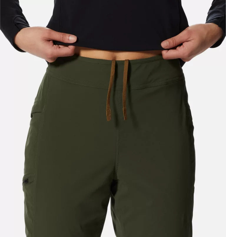 Mountain Hardwear Dynama Lined High Rise Pant - Women - Surplus Green - Large - Sportandleisure.com