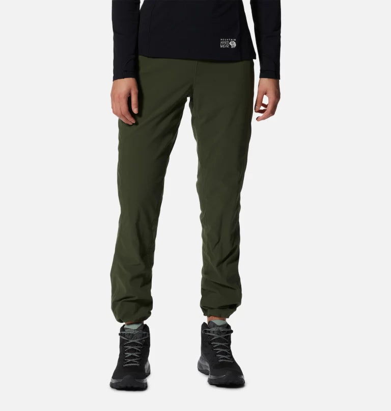 Mountain Hardwear Dynama Lined High Rise Pant - Women - Surplus Green - Large - Sportandleisure.com