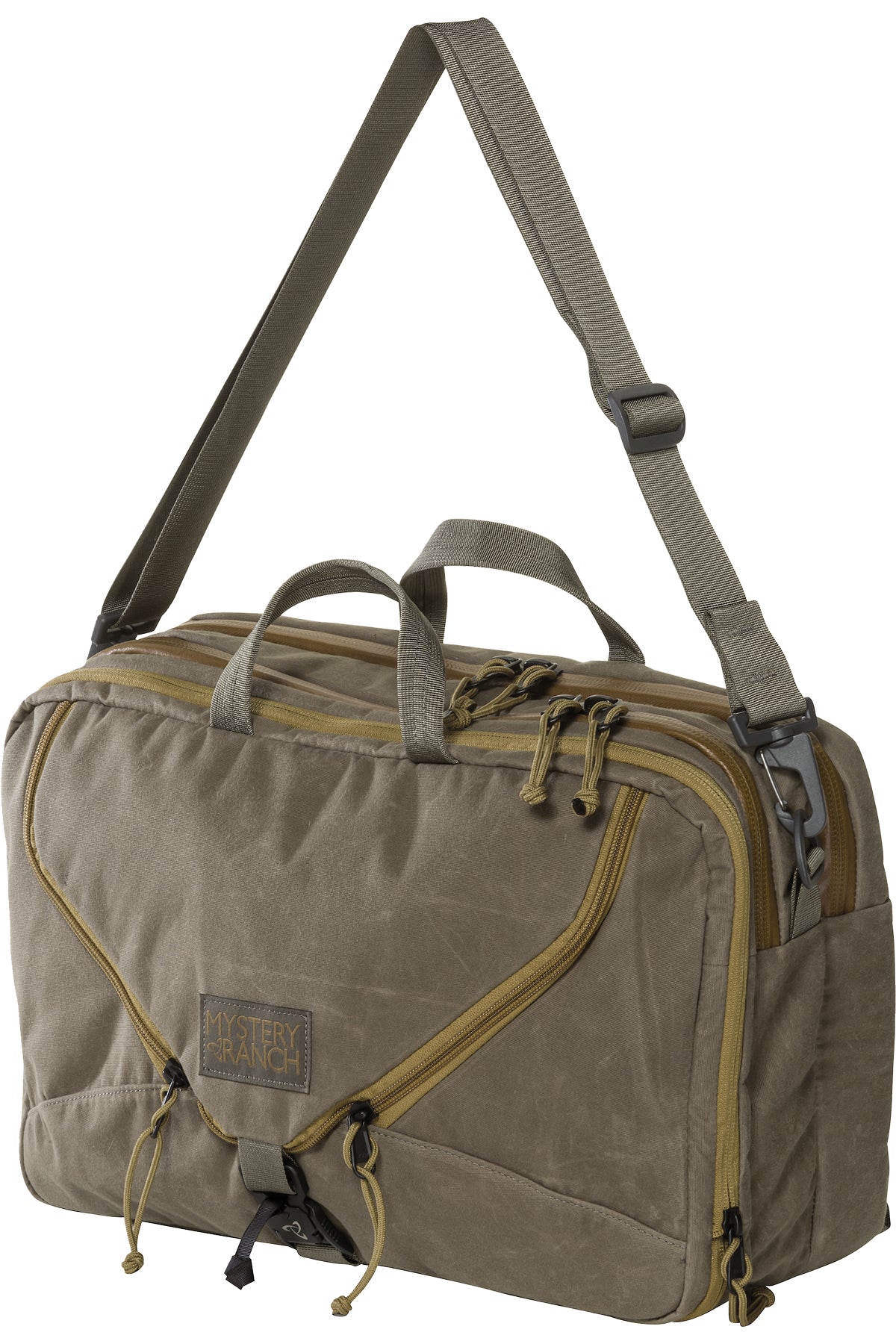 Mystery Ranch Unisex 3 Way CC Briefcase - Wood Waxed - One Size - Sportandleisure.com