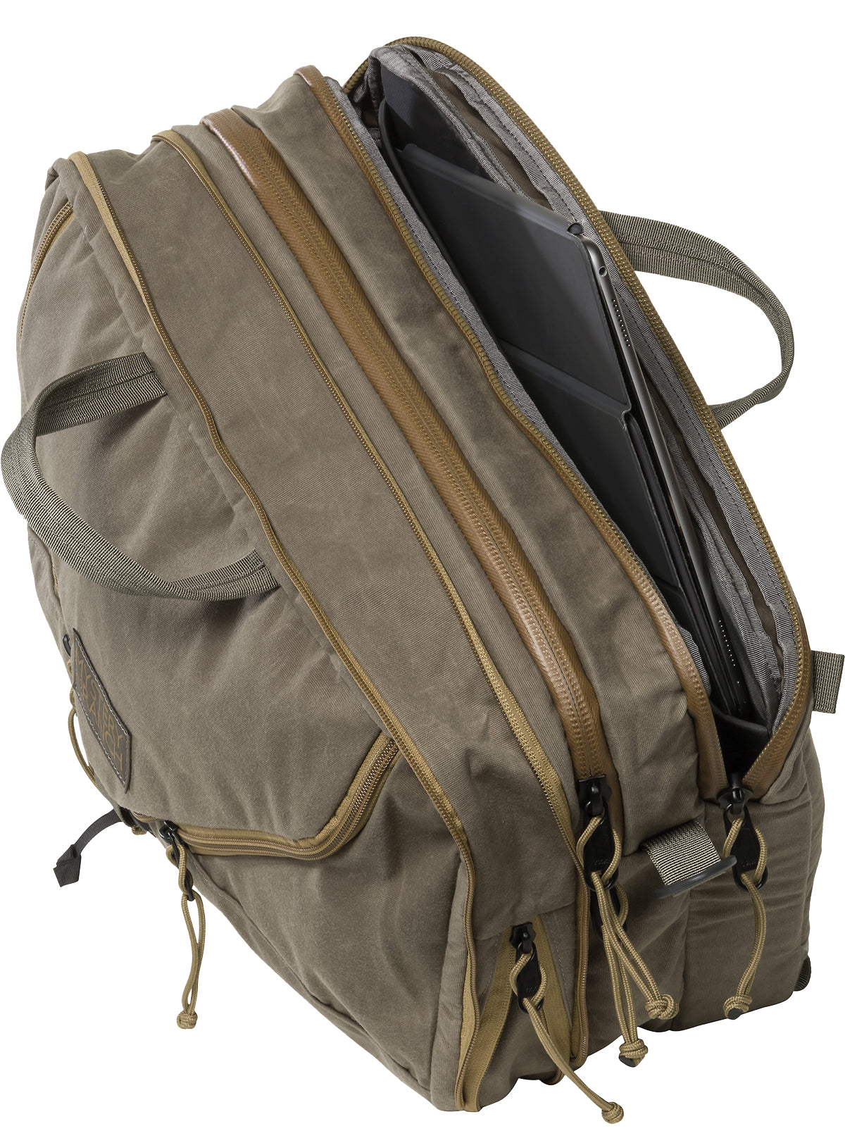 Mystery Ranch Unisex 3 Way CC Briefcase - Wood Waxed - One Size - Sportandleisure.com