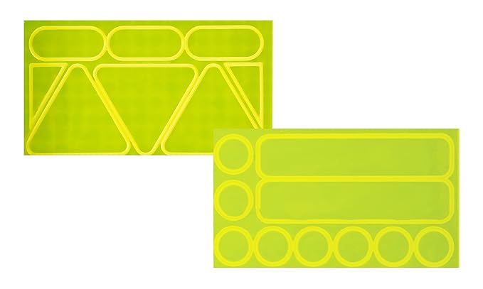 Nathan Reflective Sticker - Hi-Viz Yellow - Pack of 2 - Sportandleisure.com