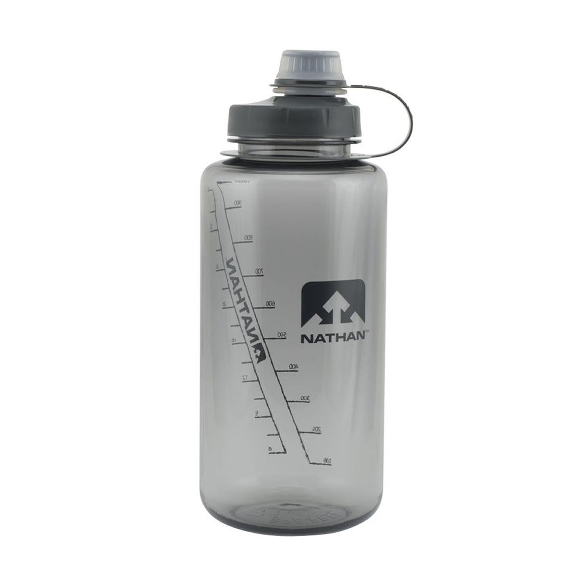 Nathan BigShot Tritan Water Bottle - 1 Ltr - Grey - Sportandleisure.com