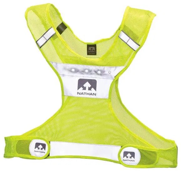 Nathan LightStreak LED Hi-Viz Safety Vest - Yellow - L/XL - Sportandleisure.com