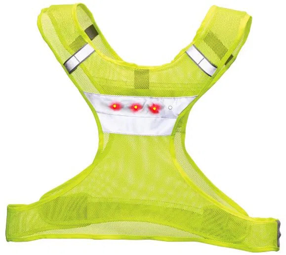 Nathan LightStreak LED Hi-Viz Safety Vest - Yellow - L/XL - Sportandleisure.com