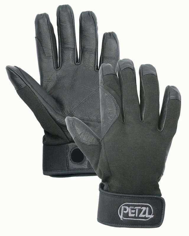 Petzl Cordex Light Weight Belay & Rappel Climbing Gloves - Black - Sportandleisure.com