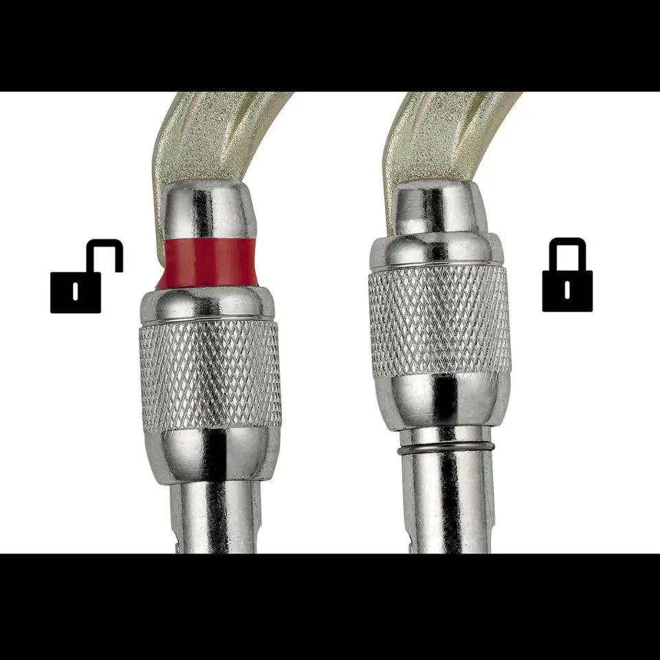 Petzl Oxan Steel Screwlock M72A SL Oval Carabiner - Sportandleisure.com