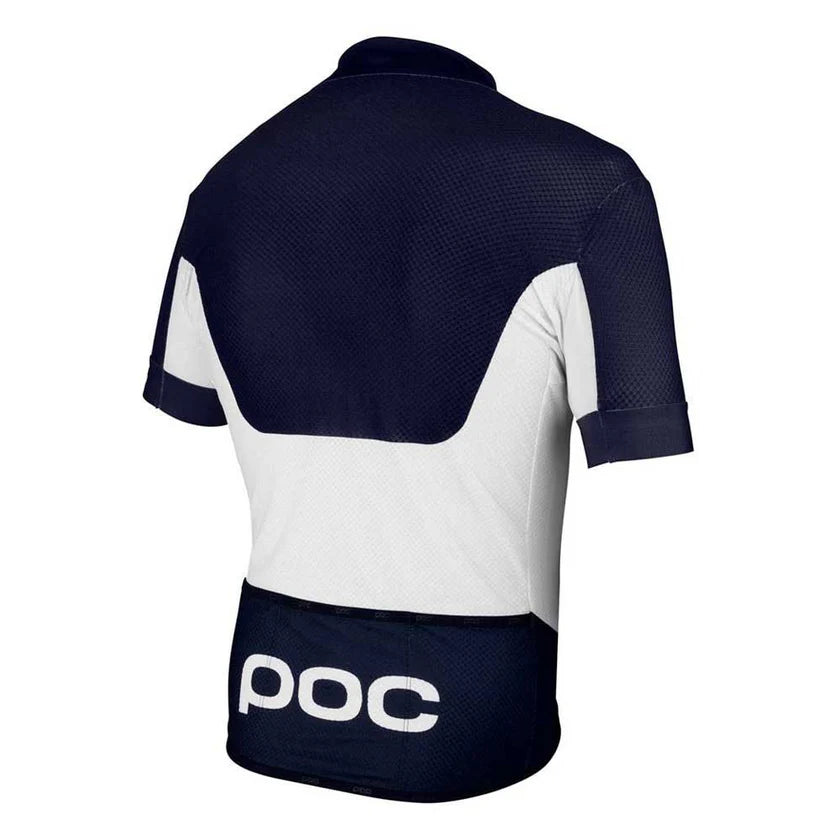 POC Raceday Climber Short Sleeve Women's Cycling Jersey - Blue/White - XS - Sportandleisure.com