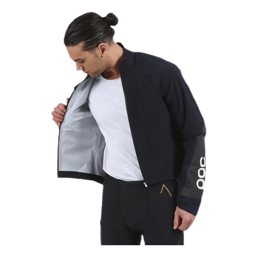 POC AVIP Rain Cycling Jacket - Black - Large - Sportandleisure.com