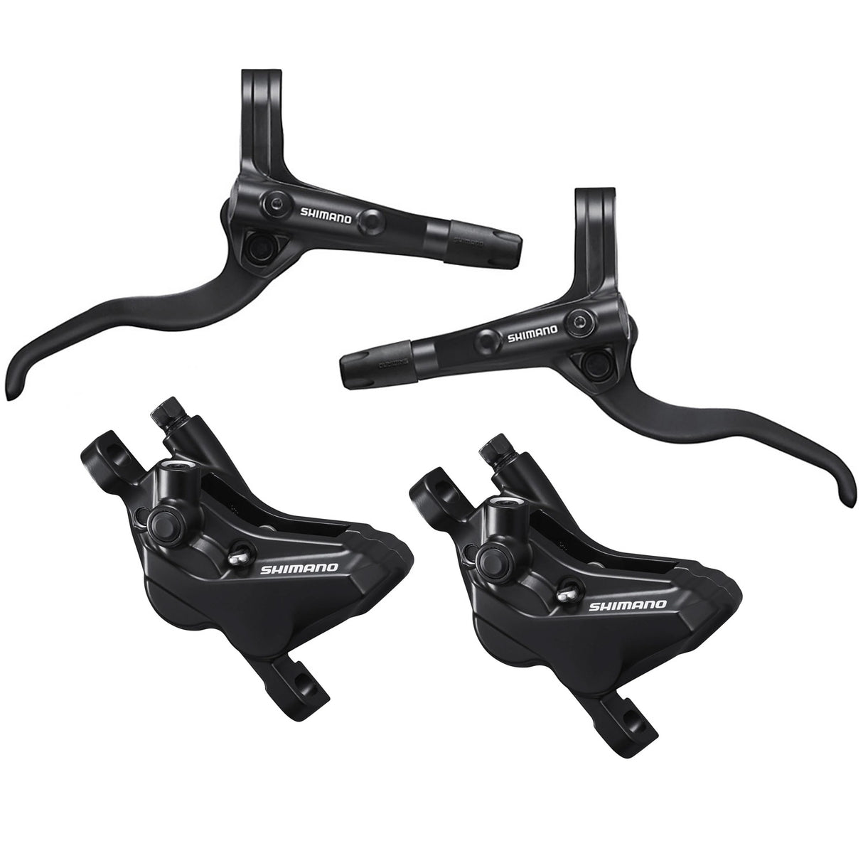 Shimano MT401 / MT420 4-Pot Hydraulic Disc Brake Set - Black - Sportandleisure.com