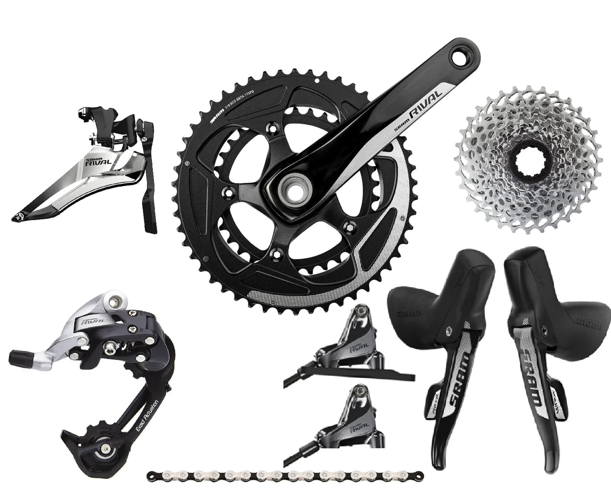 SRAM Rival 22 Hydraulic Disc Brake Groupset - Sportandleisure.com