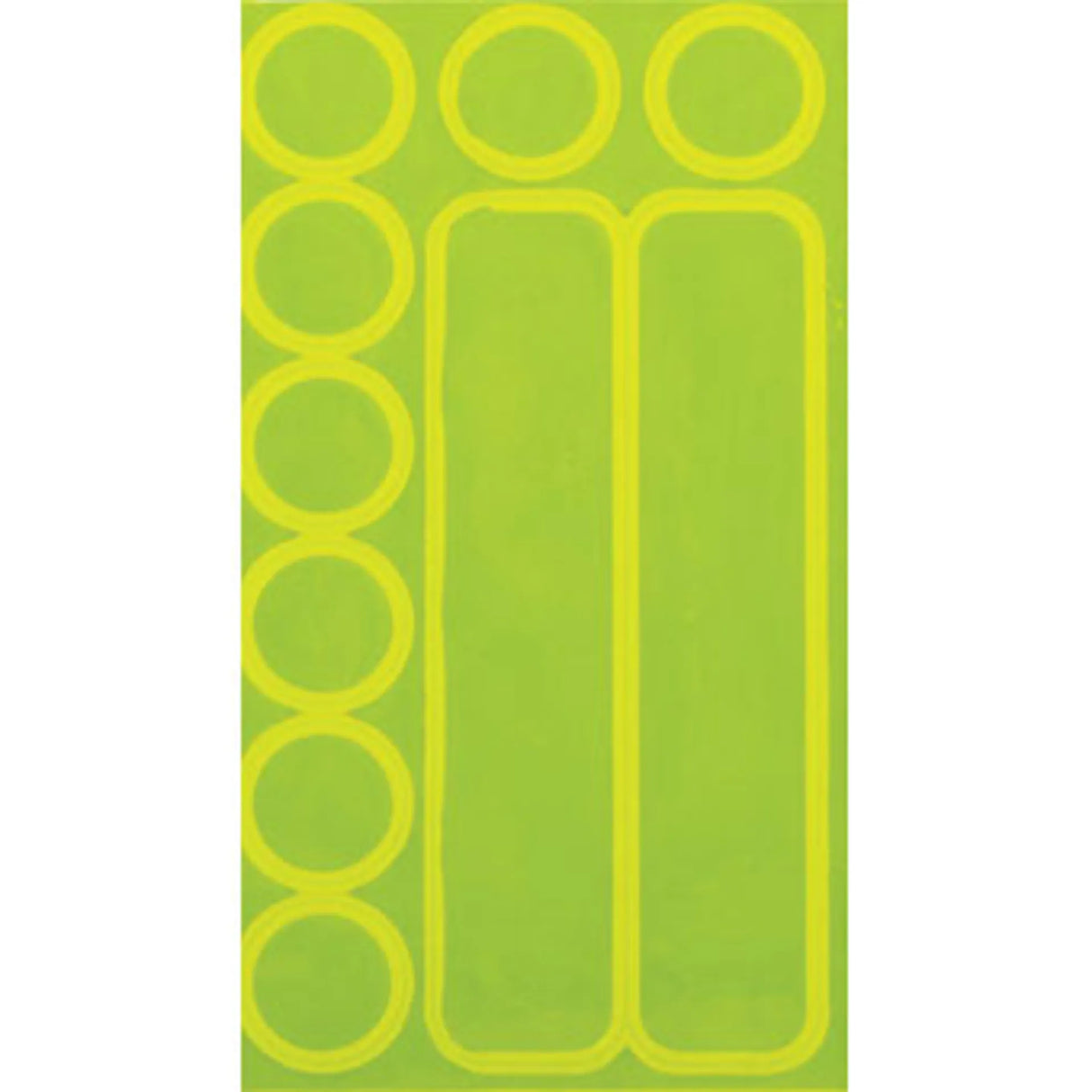 Nathan Dots and Dashes Reflective Stickers - Hi-Viz Yellow - Sportandleisure.com
