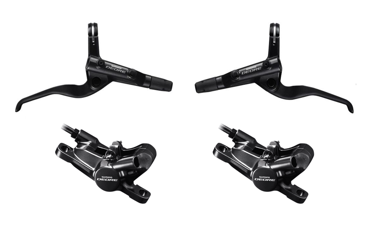Shimano Deore T6000 / M6000 Hydraulic Disc Brake Set - Black - Sportandleisure.com
