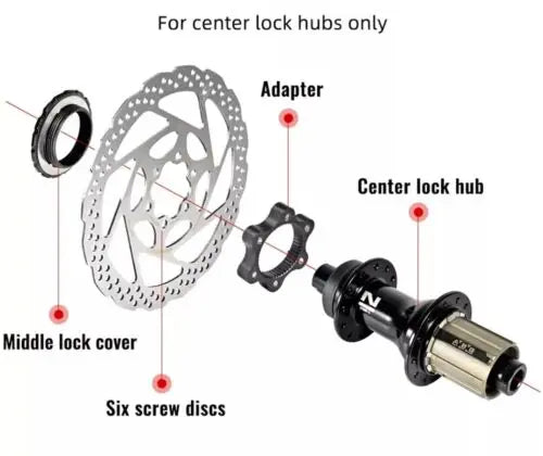 Ribble Level IS 6-Bolt To Centerlock Disc Brake Adapter - Sportandleisure.com