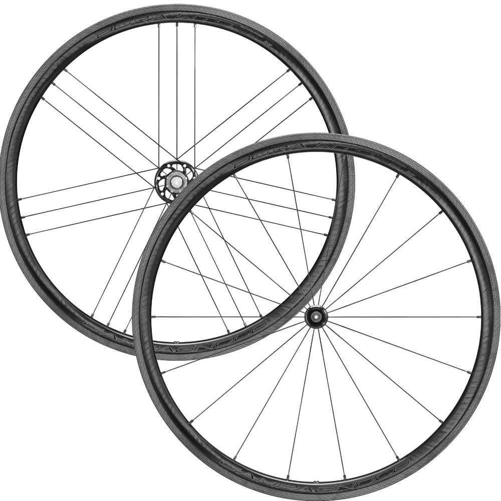 Campagnolo Bora WTO 33 Rim Brake Wheelset - Dark Label - Quick Release - Sportandleisure.com