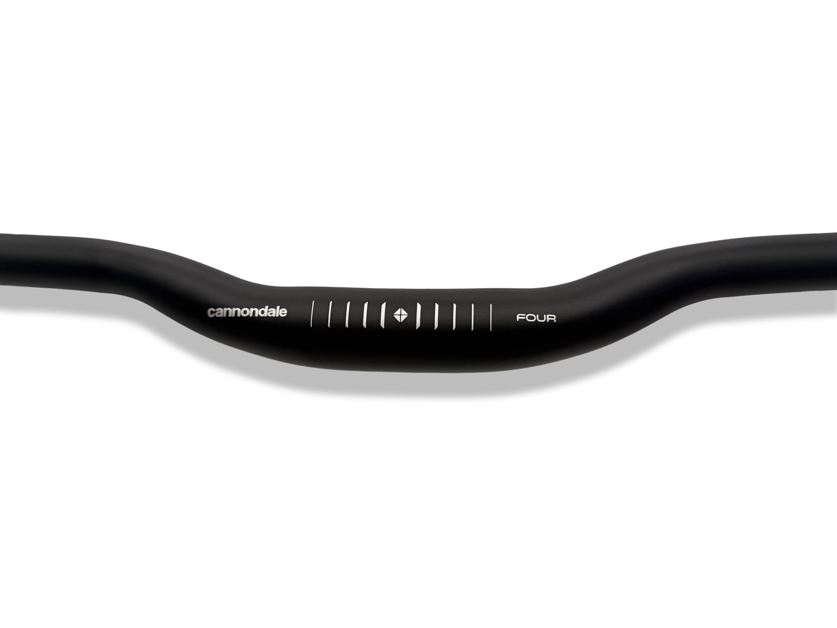 Cannondale Four Alloy Riser Bars - 25mm Rise - Black - 31.8mm - Sport & Leisure