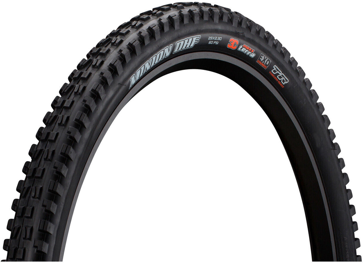 Maxxis Minion DHF 29 x 2.30 60 TPI Folding Dual Compound EXO TR - Sportandleisure.com