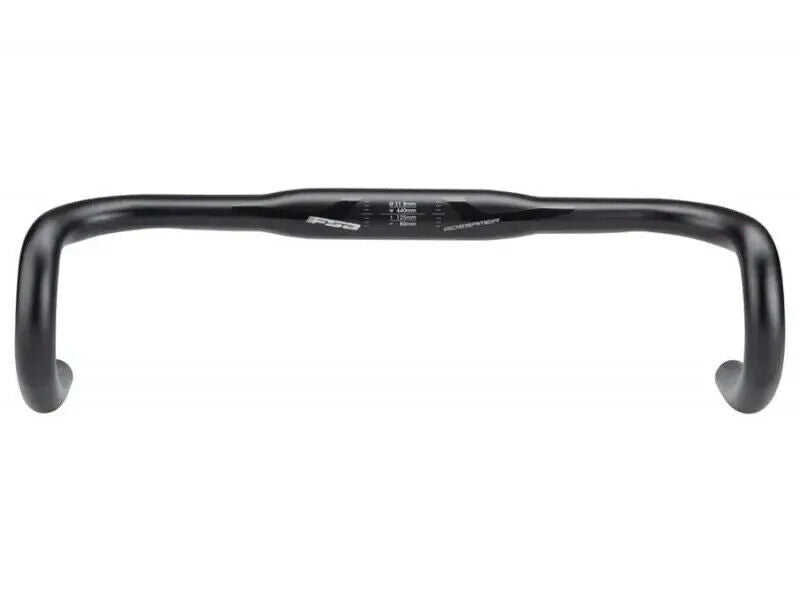 FSA Gossamer Compact Alloy Handlebar - Black - Sportandleisure.com