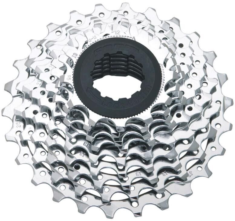 Sram PG-950 9 Speed Cassette - 11-28t - Silver - Sportandleisure.com