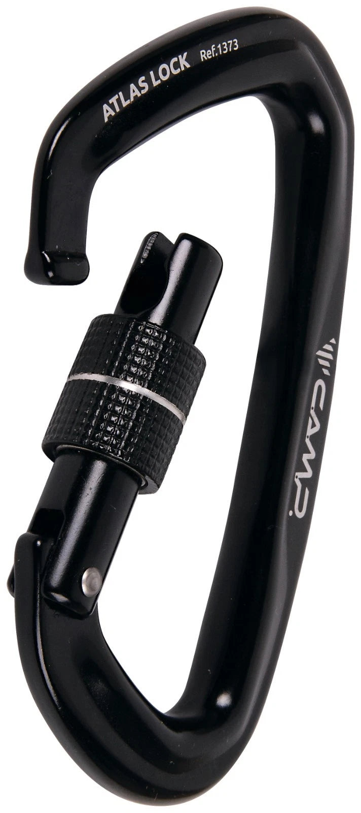 Camp Atlas Lock Screw Gate Climbing Carabiner - Black - Sport & Leisure
