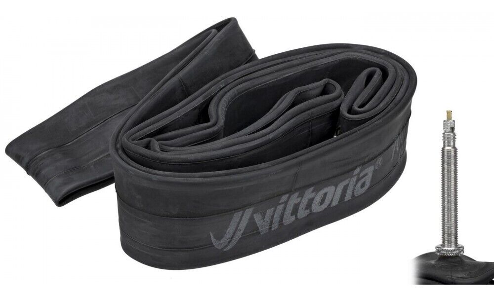 Vittoria Gravel Bike Inner Tube - 2 Pack - 700 x 28-42c - 48mm Presta Valve - Sportandleisure.com
