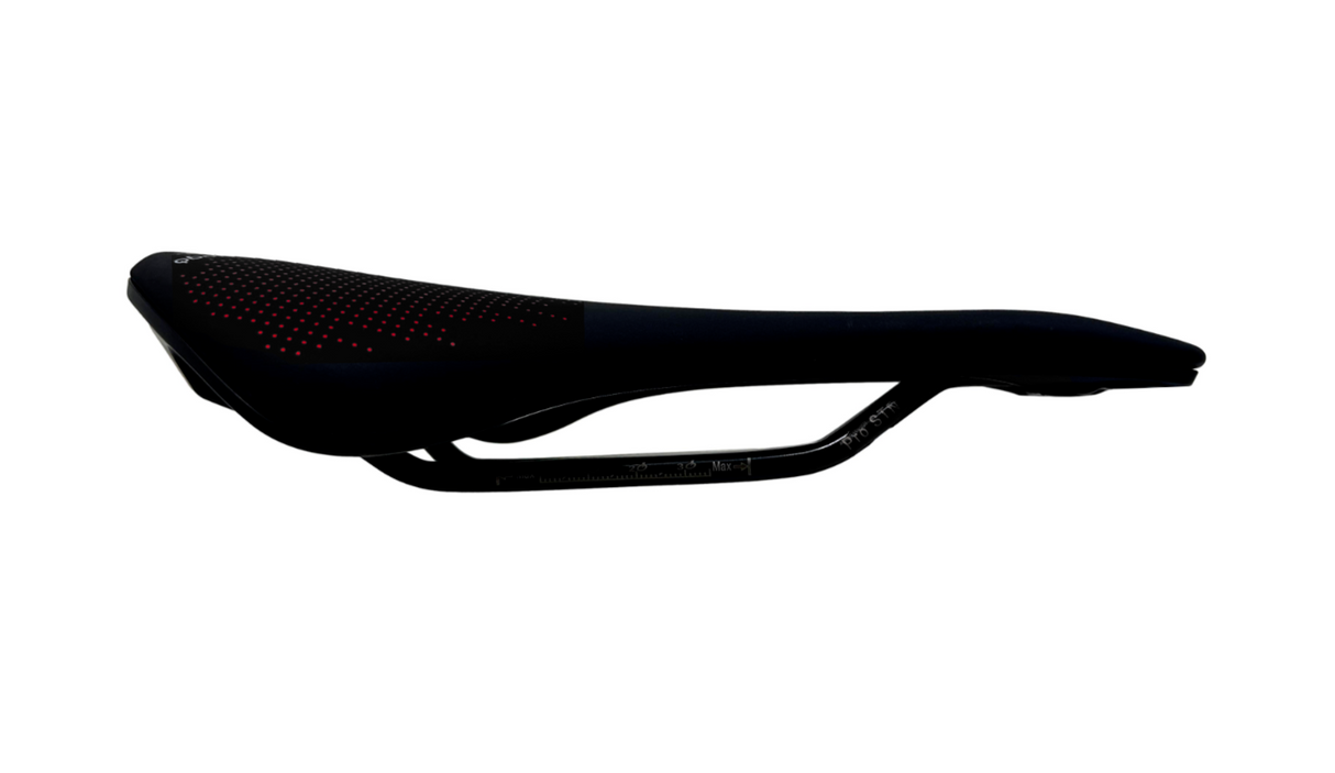 Prologo Akero Pro STN Bike Saddle - Black / Red - Sportandleisure.com