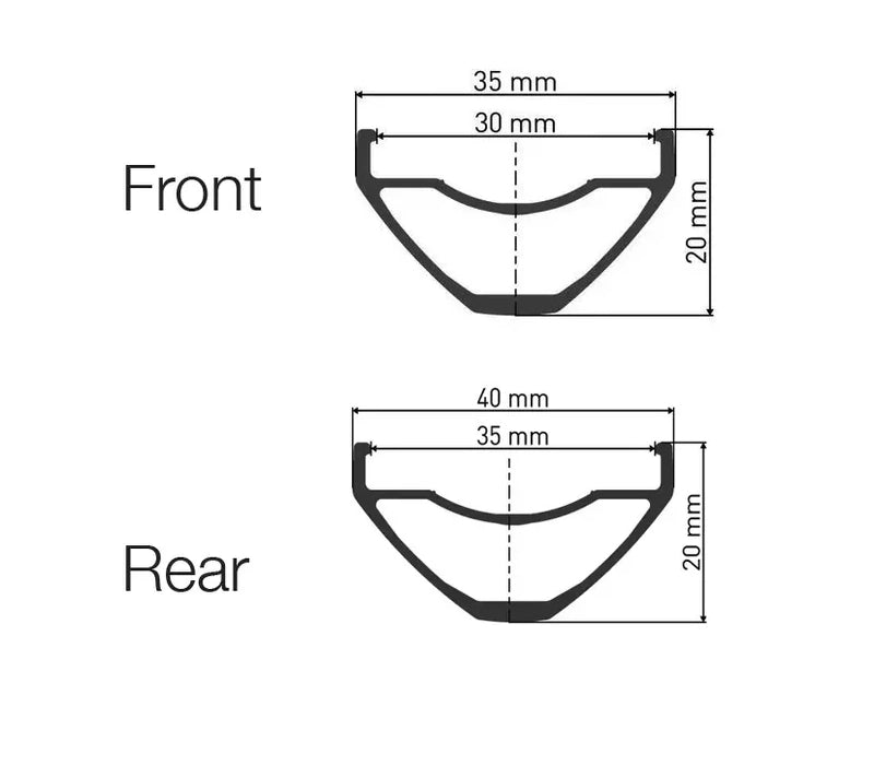 DT Swiss H 1900 Spline Hybrid E-MTB Mullet Wheel Set - 30 / 35mm Rim - Sportandleisure.com