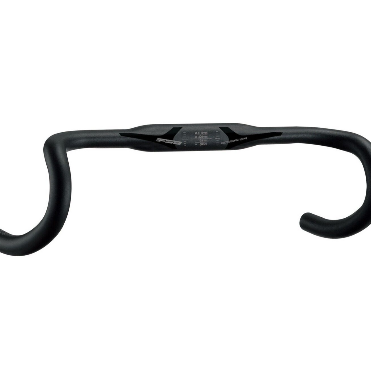 Manubrio Bici Gossamer Compact FSA - In Alluminio, 420mm, Per Ciclismo Urbano E Trekking